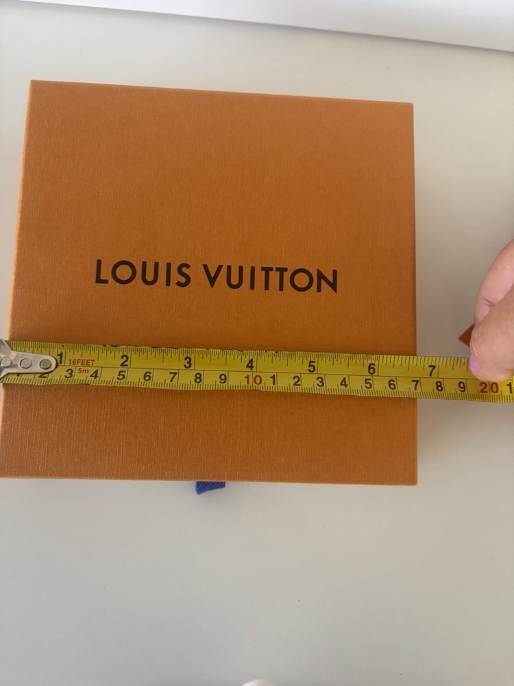 Louis Vuitton Orange Solid Rectangle Paper/Cardboard Gift Box w/ Drawer, LV Card