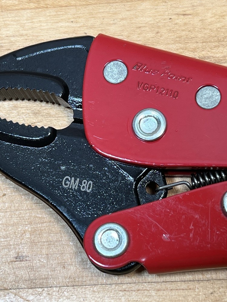 Blue Point Red Locking Clamp Adjustable Locking Pliers VGP12110
