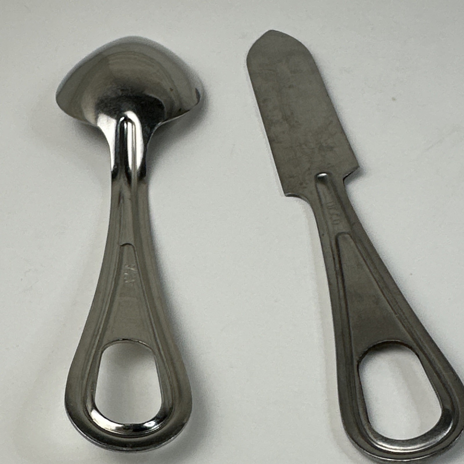 USGI Vintage Military Mess Kit Knife & Spoon Utensils Used