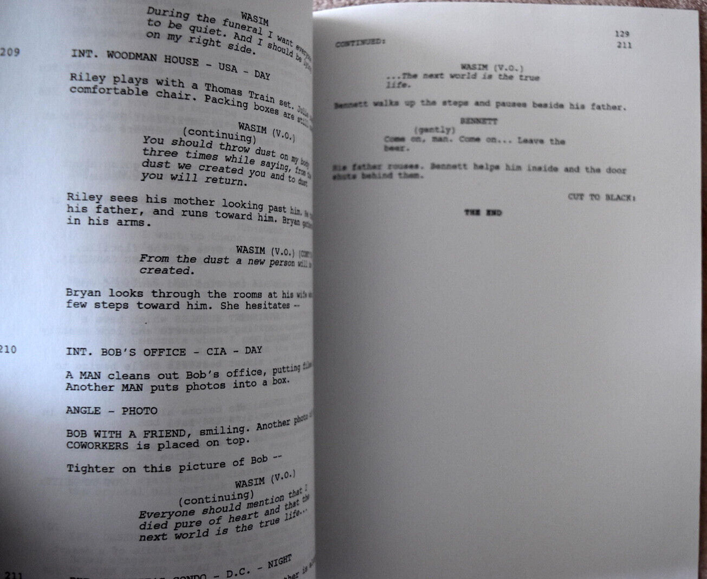 "Syriana" Original Screenplay by Stephen Gaghan Script