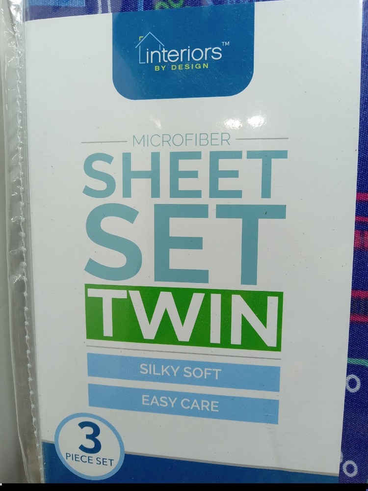 Interior By Design Microfiber Twin Sheets Set Silky Soft Easy Care