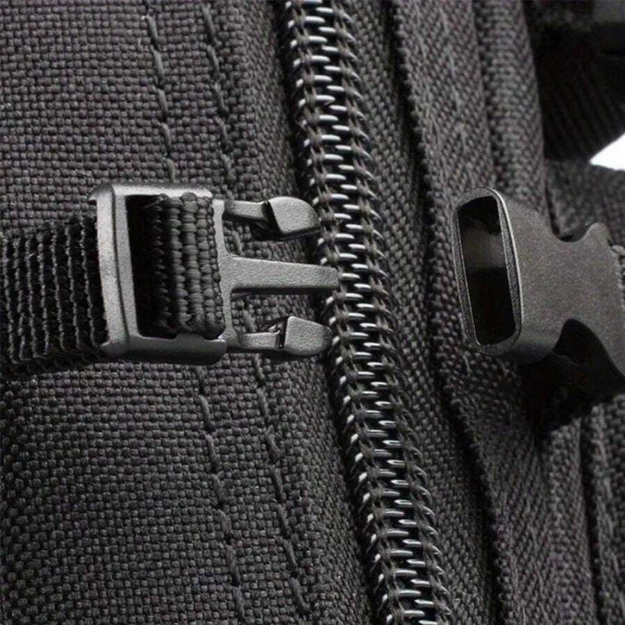 Tactical Molle Zippered Pouch EDC Waist Pack for Hiking