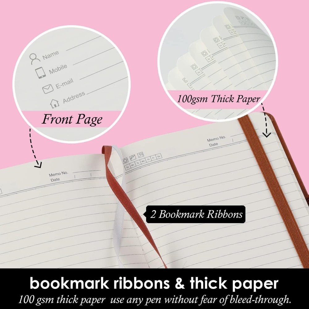 3 Pack Pocket Notebook Journals, Small Notepad Notebooks for Note Taking, A6 ...