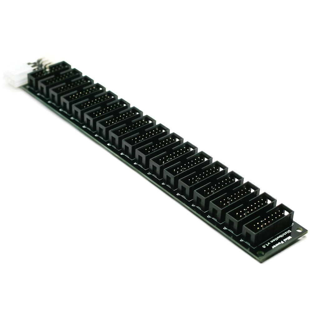 Synthrotek Mini Power Distribution Board PCB - Eurorack Bus Board PCB