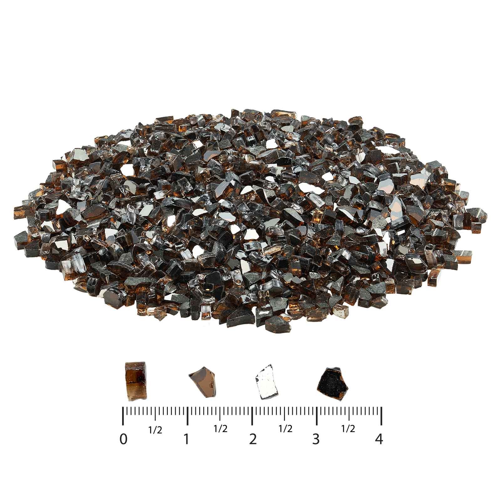 VEVOR 10 LBS Fire Glass 1/2-Inch Fireplace Glass Rocks for Fire Pit Table Copper