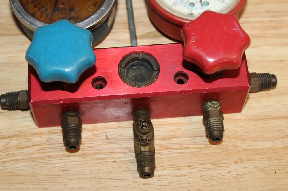Snap-On Tools Dual Refrigerant Manifold Test Gauge READ !!!!!!