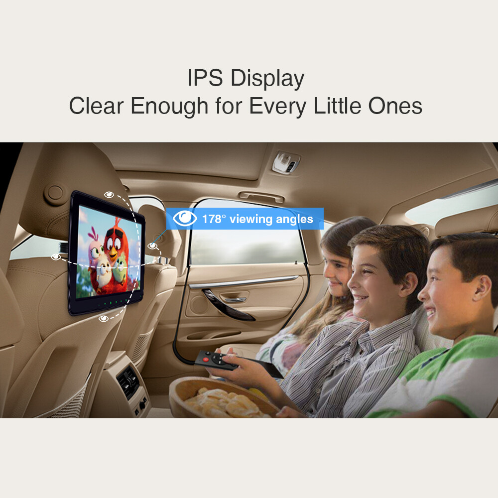 1PC 11.6" IPS Screen Car Headrest Monitor Multimedia Player HDMI USB 1366*768