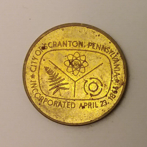 Scranton Pennsylvania Parking Token 25mm