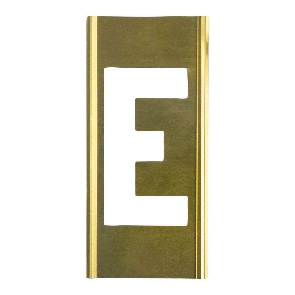 C.H. HANSON  Stencil Sort-6 In. Brass Gothic E 900H65