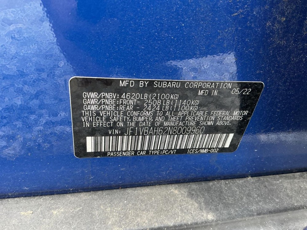Speedometer MPH Fits 22 WRX 4703943