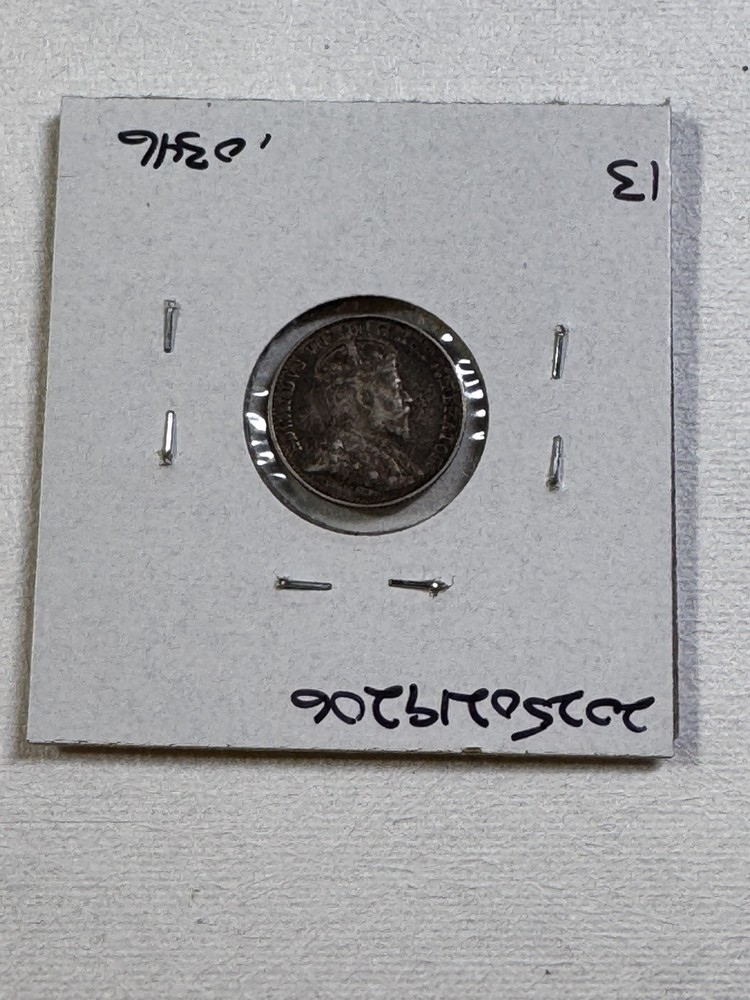 1906 Canada 5 Cents Silver Coin