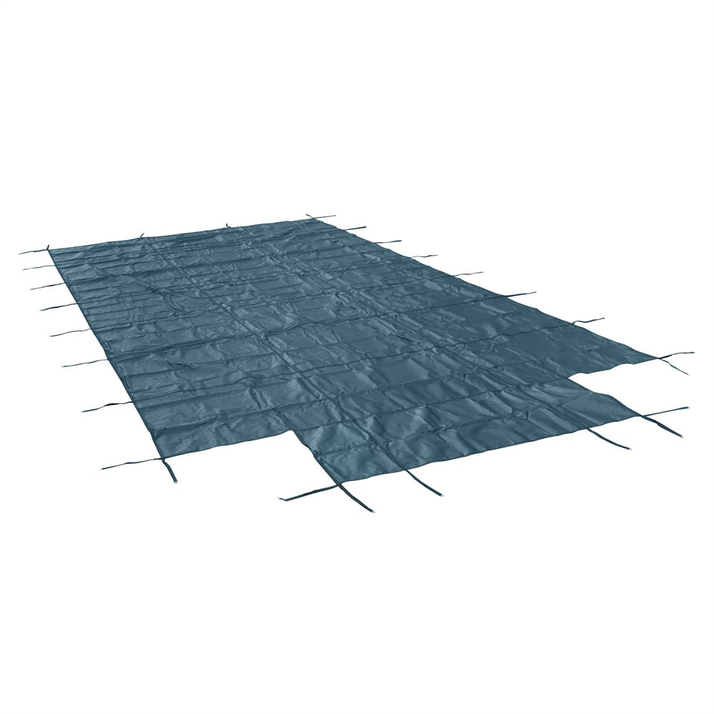 Inground Pool Safety Cover Fits 18X36Ft With 4X8Ft Center Step Rectangular Pools