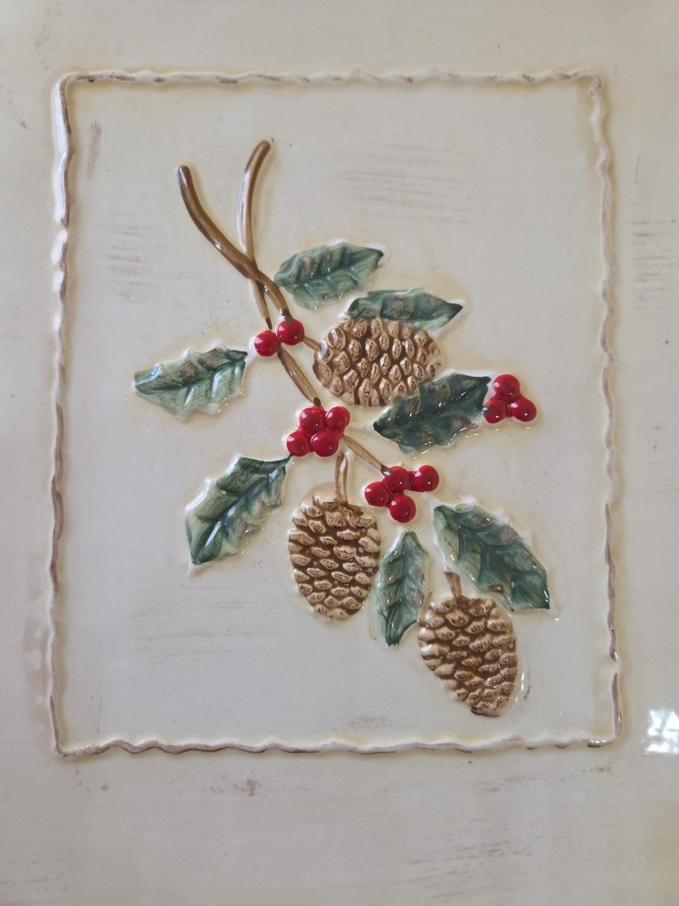 Pinecone Large Handled Tray by CKAO