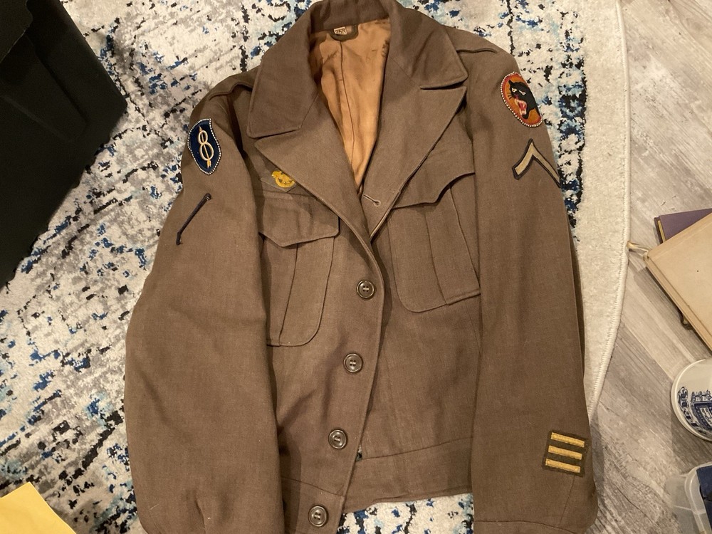 ORIGINAL WWII US 66TH DIVISION IKE JACKET UNIFORM