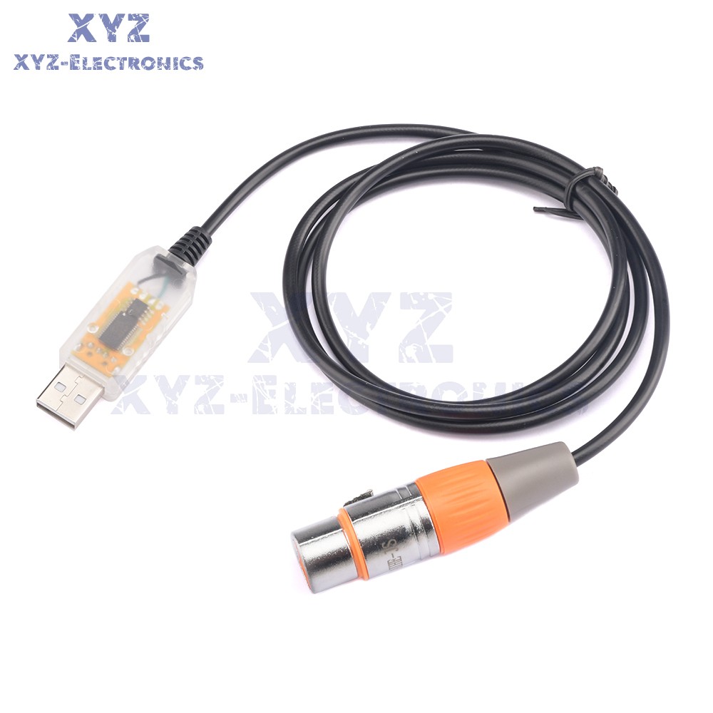 USB to DMX Interface Adapter Cable Stage Light PC DMX512 Controller Dimmer DMX