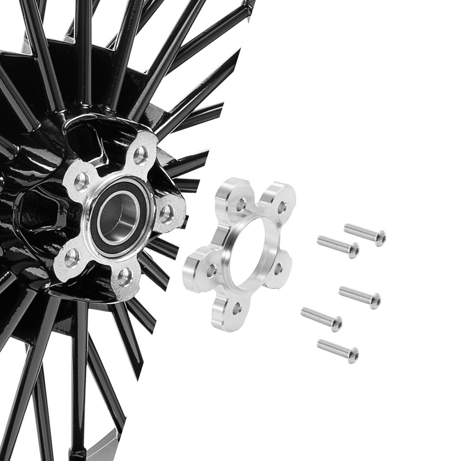 10mm THICK ROTOR PULLEY SPACER fit Our fat spoke wheel for Harley Touring 84-08