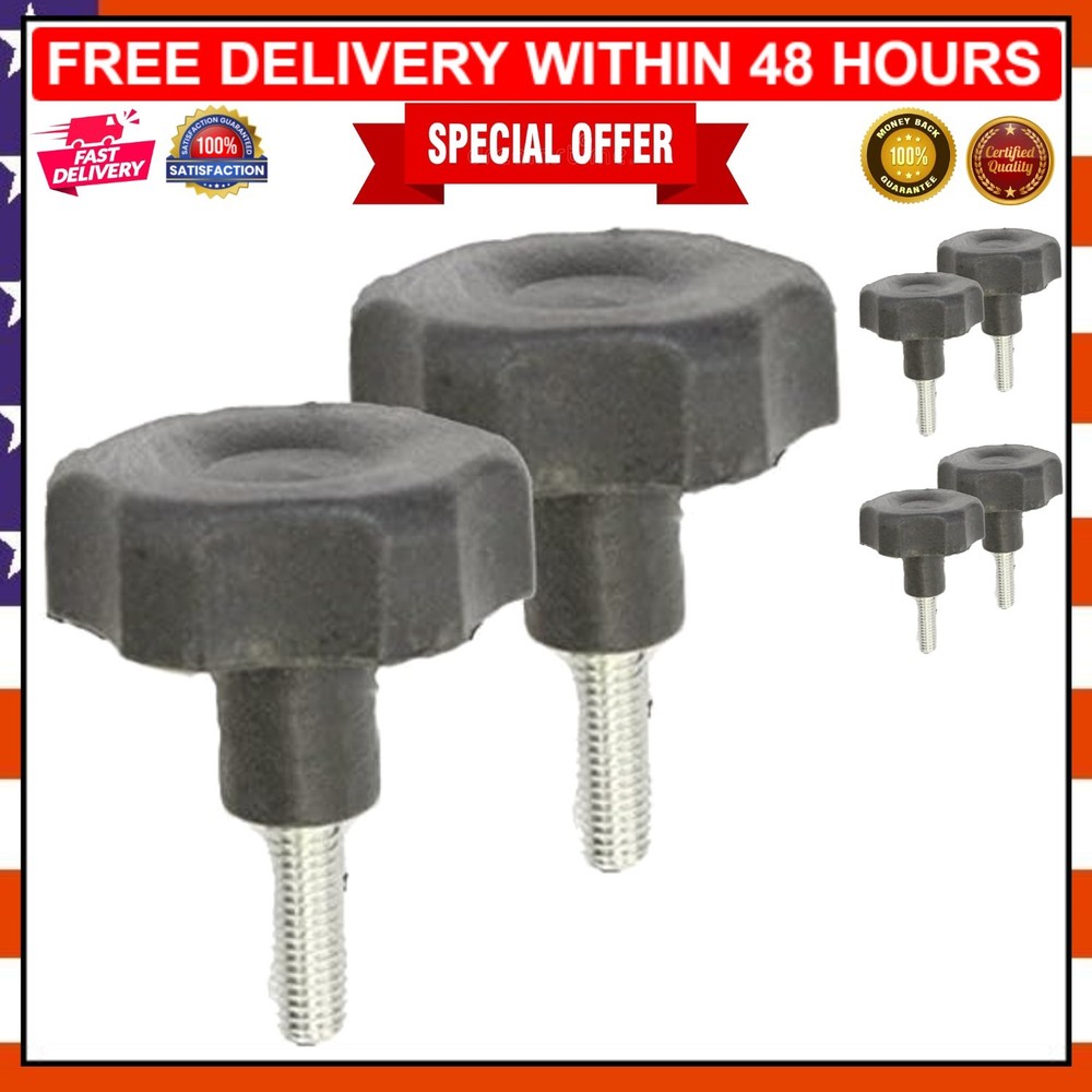 Two Pack of Modern Adjustment Knobs for Miter Stand - Easy Installation