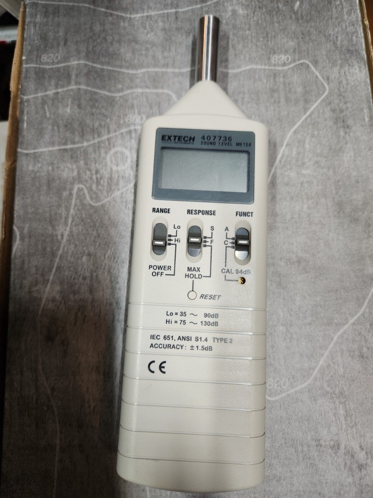 EXTECH Instruments 407736 Sound Level Meter TESTED WORKS