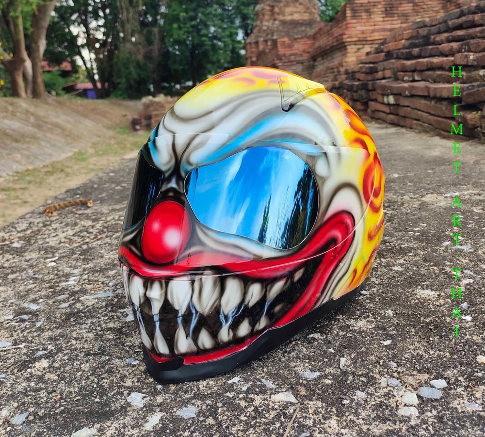 SCARY CLOWN Custom Motorcycle Helmet