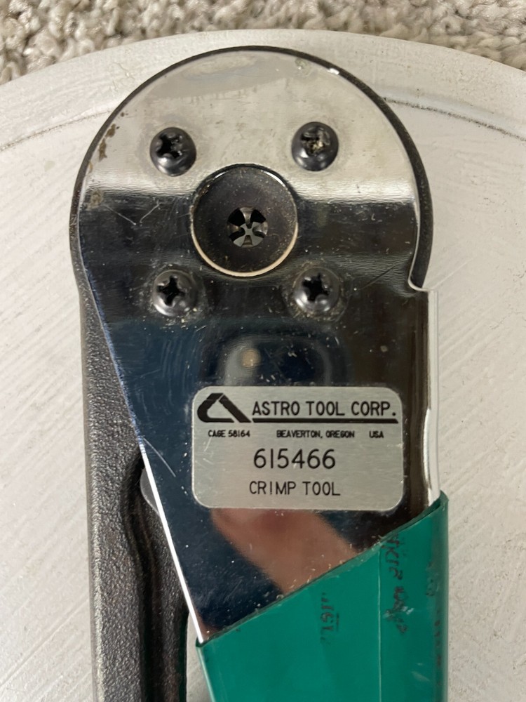 Astro Tool Corp 615466 Micro Thread Adjustable Crimp Tool Green