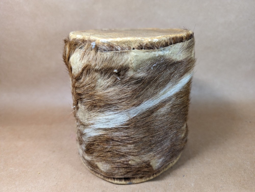 Vintage Double-Sided Handmade Animal Raw Hide Drum Tom Tom
