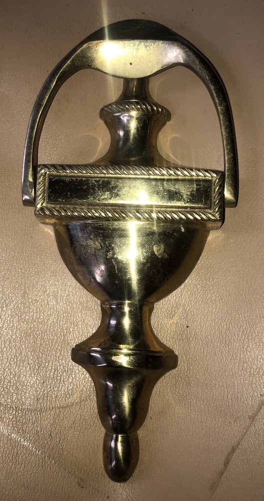 SOLID BRASS DOOR KNOCKER 7 1/2”GEORGIAN