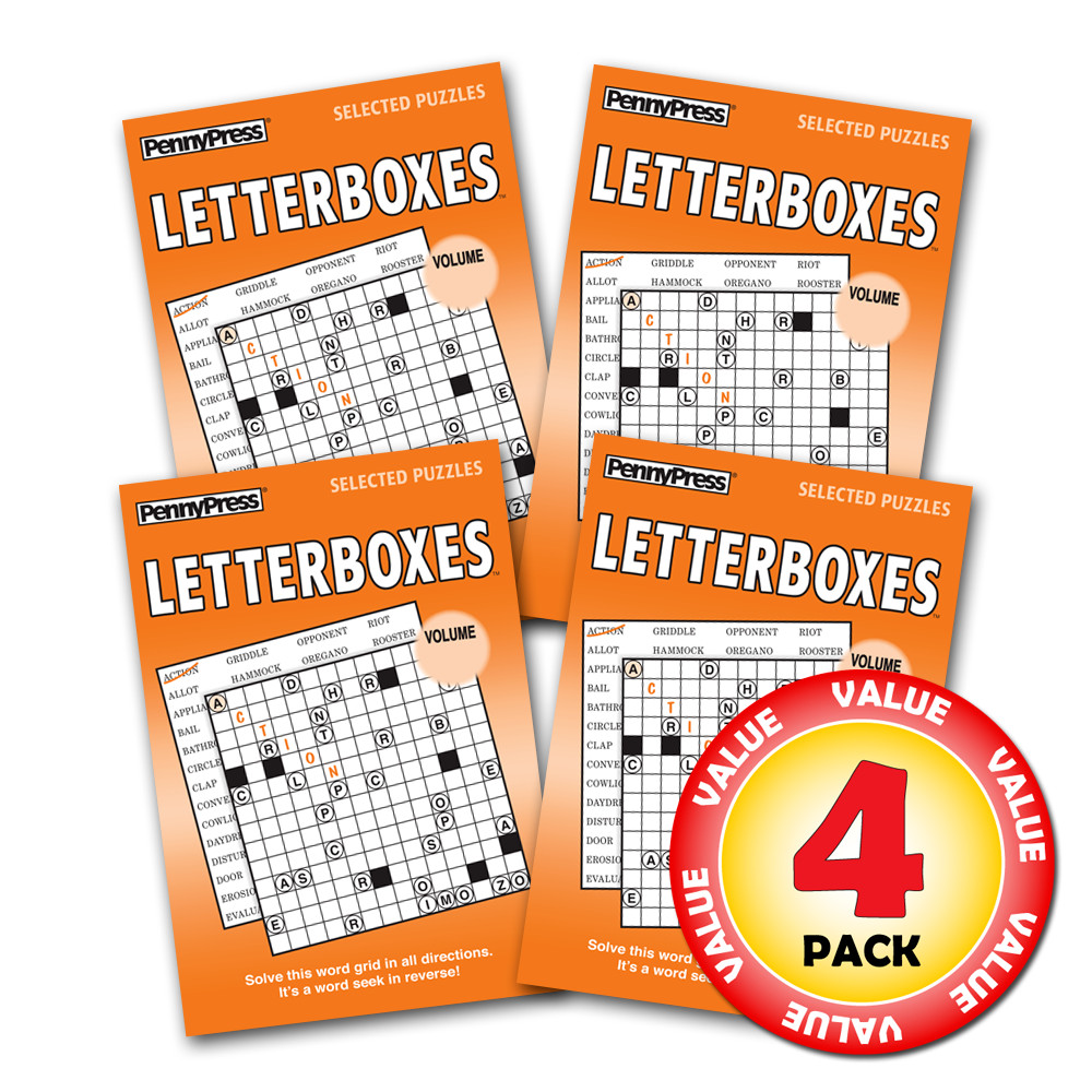 Penny Press Letterboxes 4-issue Puzzle Fun Pack
