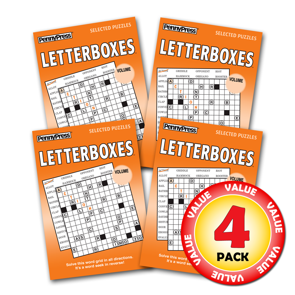 Penny Press Letterboxes 4-issue Puzzle Fun Pack