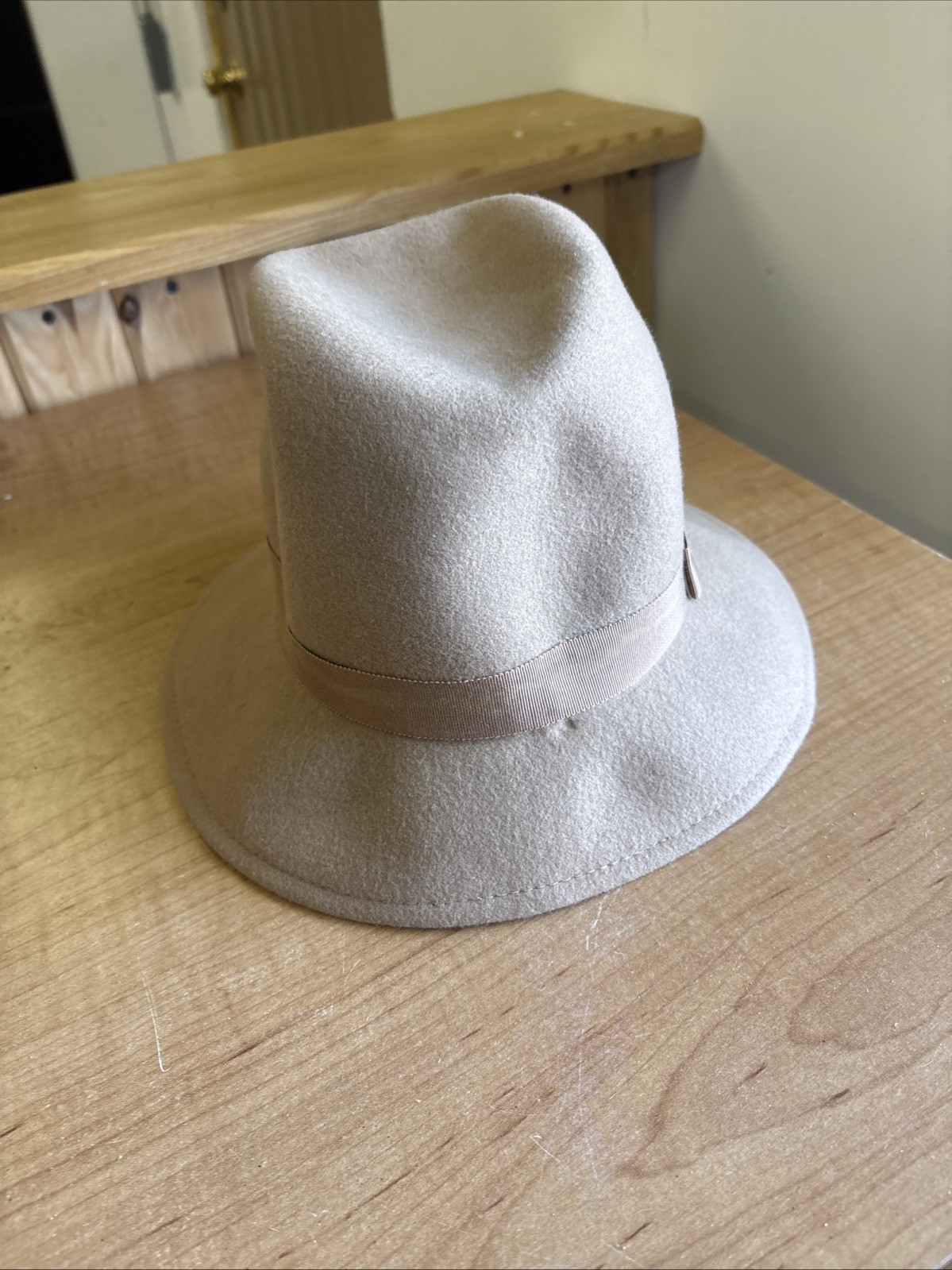 Vintage Women's Doeskin Felt Hat 100% Wool Geo. W. Bollman Feathers 🔥🔥🔥