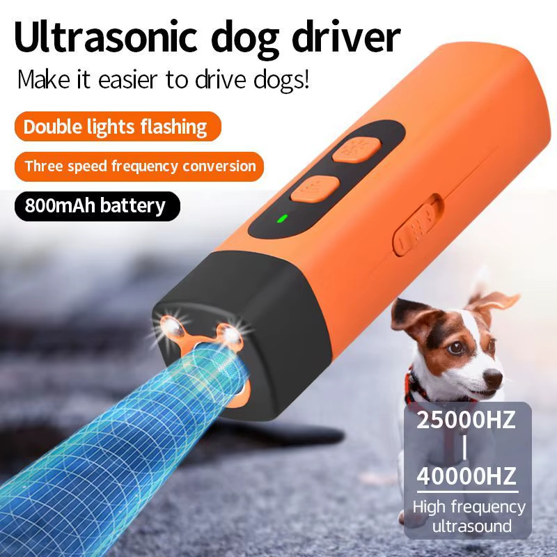 Rechargeable Ultrasonic Dog Bark Deterrent Trainer for Behavior Control
