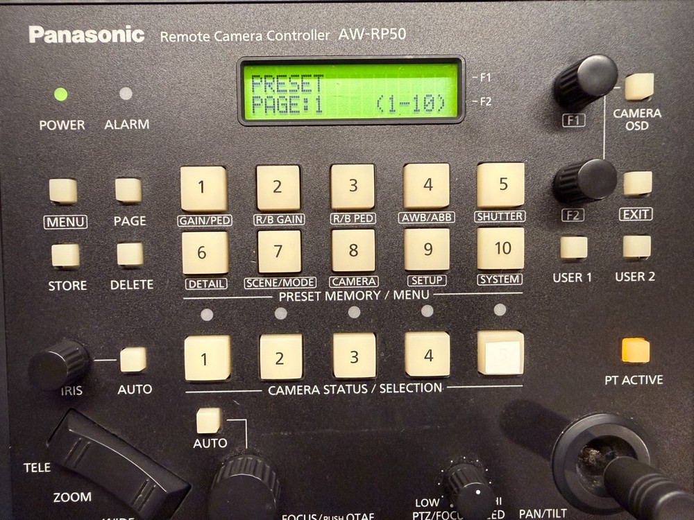 Panasonic AW-RP50N Compact Remote PTZ Camera Controller AP-RP50