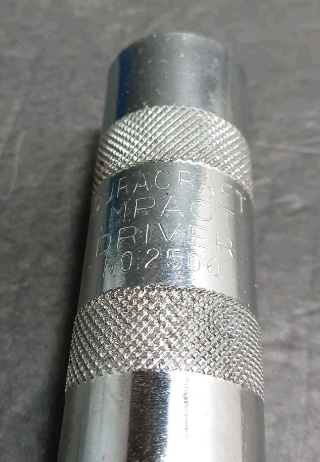 Vintage Duracraft #2500 Impact-Driver Bits Metal Case w Instructions- Untested