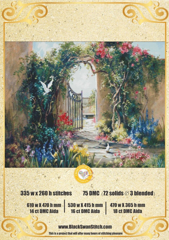 Garden Gate 1066 Chart Counted Cross Stitch Pattern Needlework
