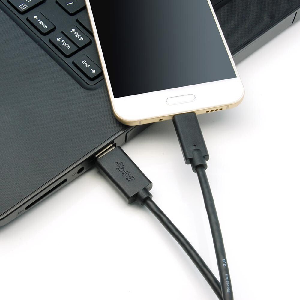 1FT USB-C 3.1 Type C to USB 3.0 Type A Sync Data Charge Cable Fast Charging Cord