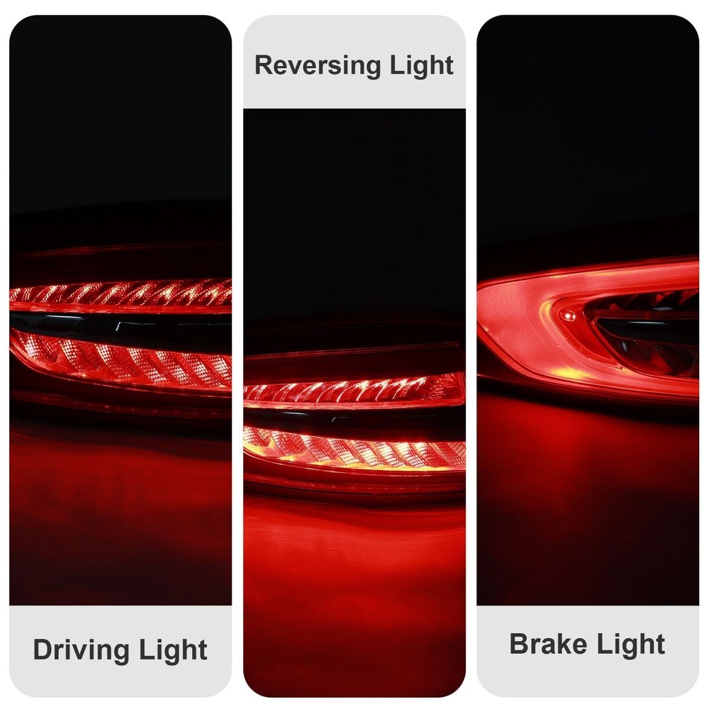 LED Tail Lights Outer Assembly Compatible with 2017-2020 Ford Fusion OE Style...