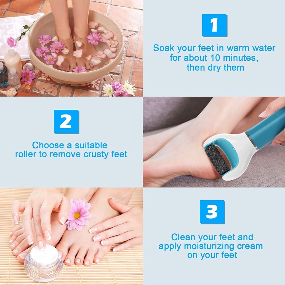 20Pcs Pedi Replacement Rollers ​Compatible with Amope Pedi Perfect Refills