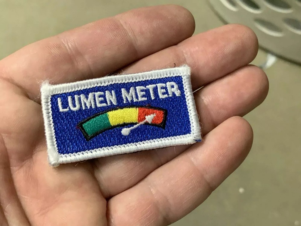 Morale Patch - Lumen Meter - Hook & Loop Backed Patch - Flashlights Fans