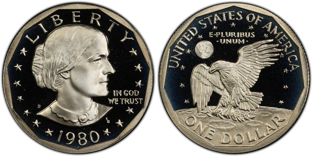 1980 S PROOF SUSAN B ANTHONY DOLLAR  (1 COIN)