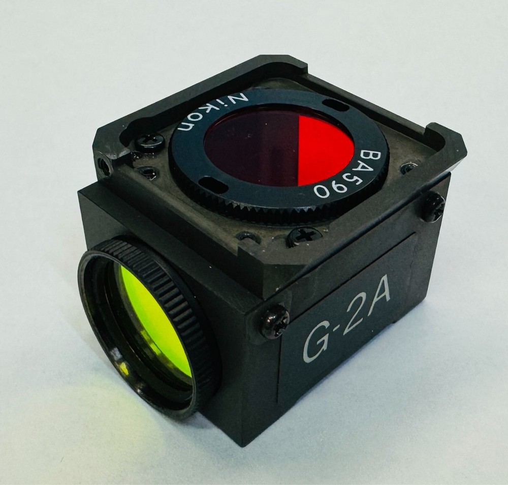 Nikon G-2A / DM580 / BA590 Microscope Fluorescence Filter Cube Nikon Labophot
