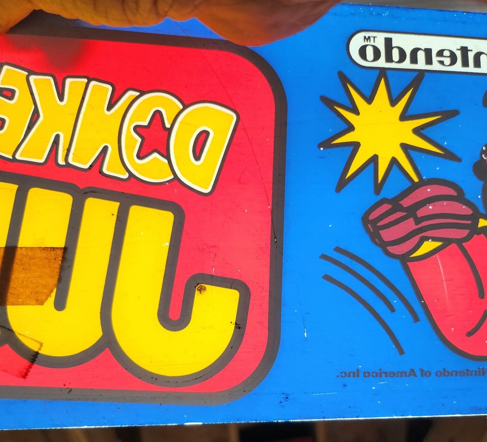 Donkey Kong Jr Original Marquee
