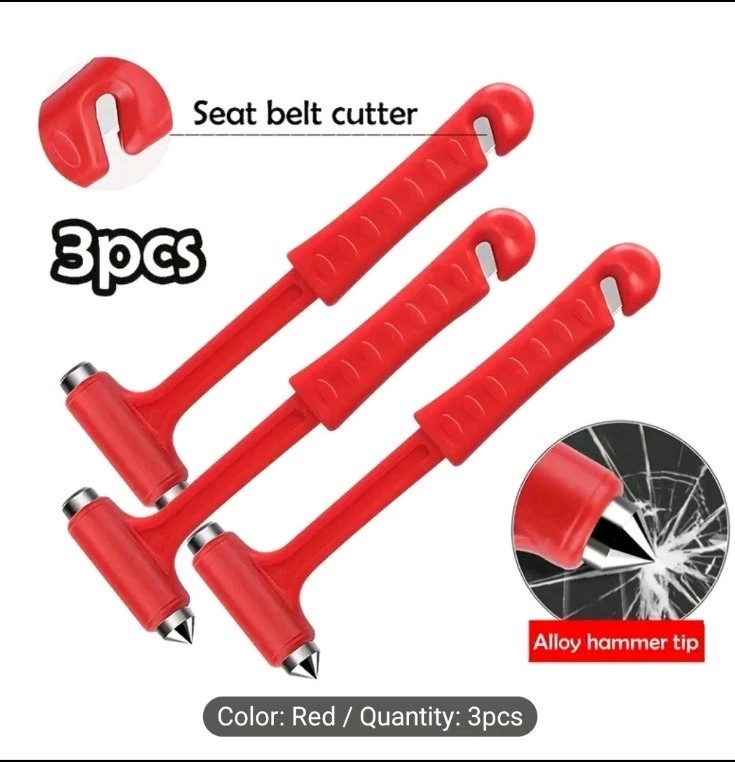 A Multifunctional Emergency Escape Hammer That Breaks Windows in One Second 2pcs