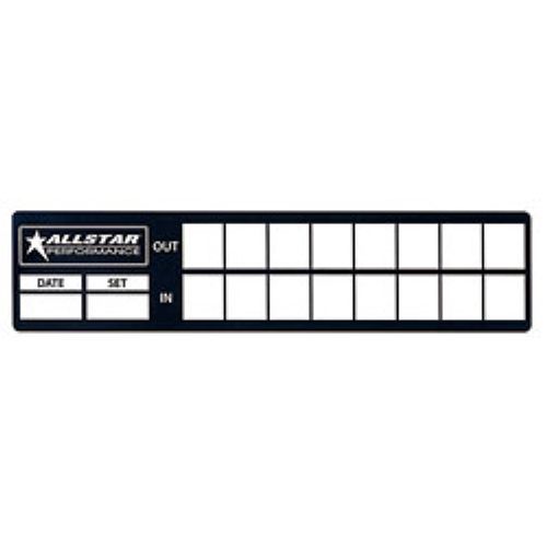 Allstar Performance 047-40 Tire Log Decals; 40 pcs