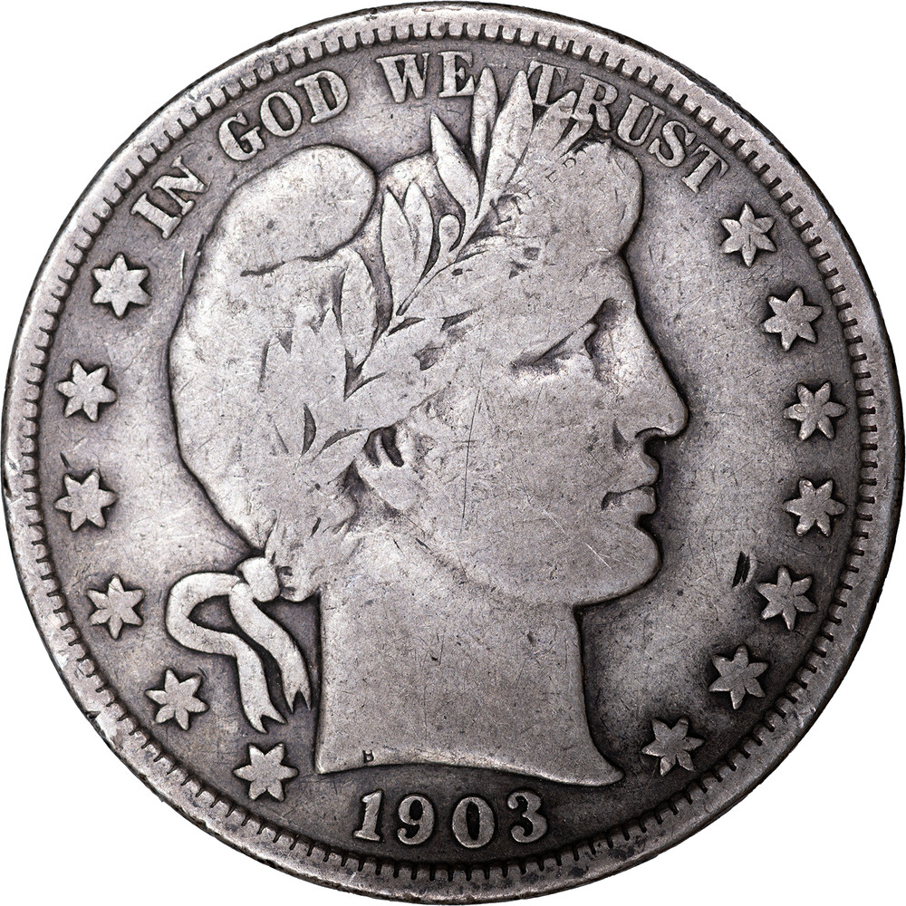 1903 50c Barber Half Dollar ~ VG