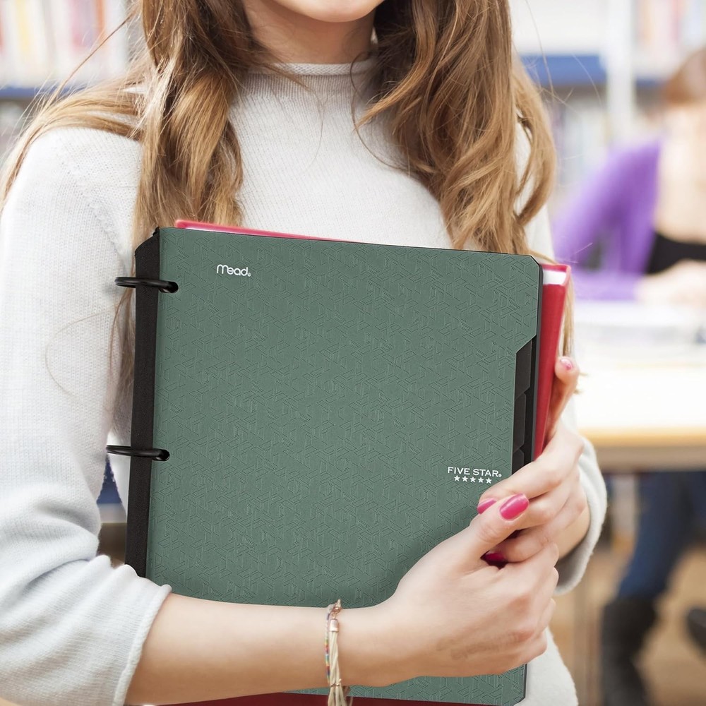 Flex Refillable Notebook Study App College Ruled Paper & 1-1/2 Inch TechLock