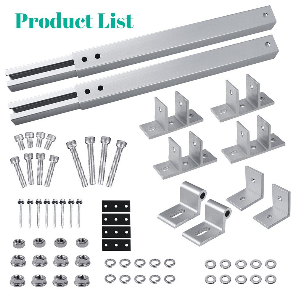 Adjustable Angle Solar Panel Mounting Brackets Ground Wall Roof Tilt Mount Fix