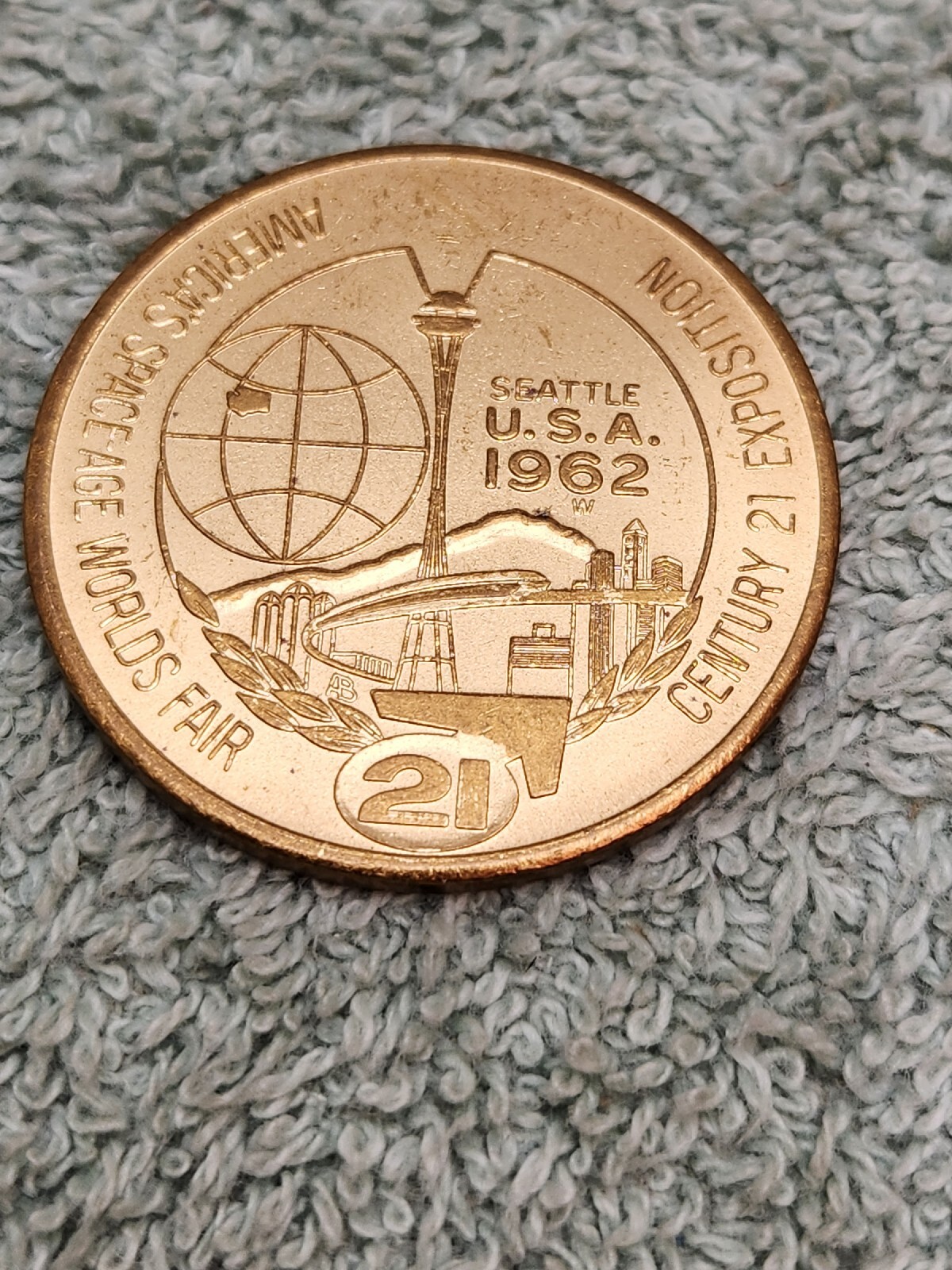 Space Age Worlds Fair Seattle Needle Century 21 Exposition Americas 1962 Dollar