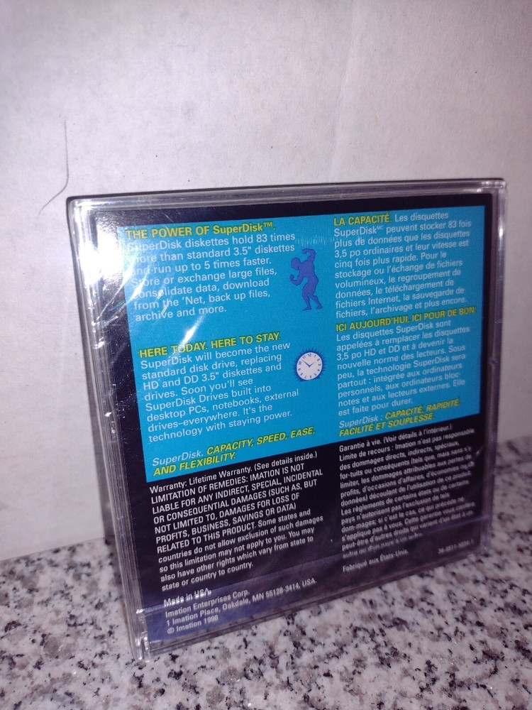 Imation Super Disk 120 MB (Secured Encryption Technology ) 4 Pk. LS-120.