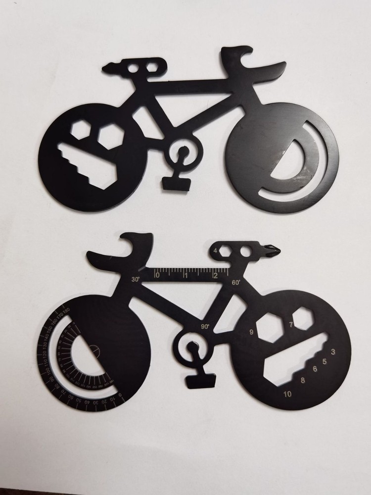 Bike-Shaped Multi-Function Tool Stainless Steel Bicycle Multi Tool with Screwdri