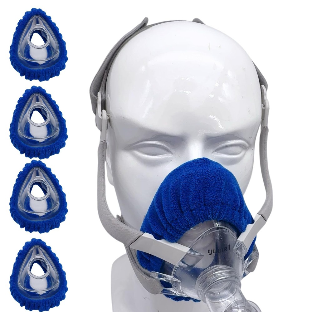 sosoftwell 4 Packs F20 CPAP Mask Liners Compatible with Medium Medium, Blue