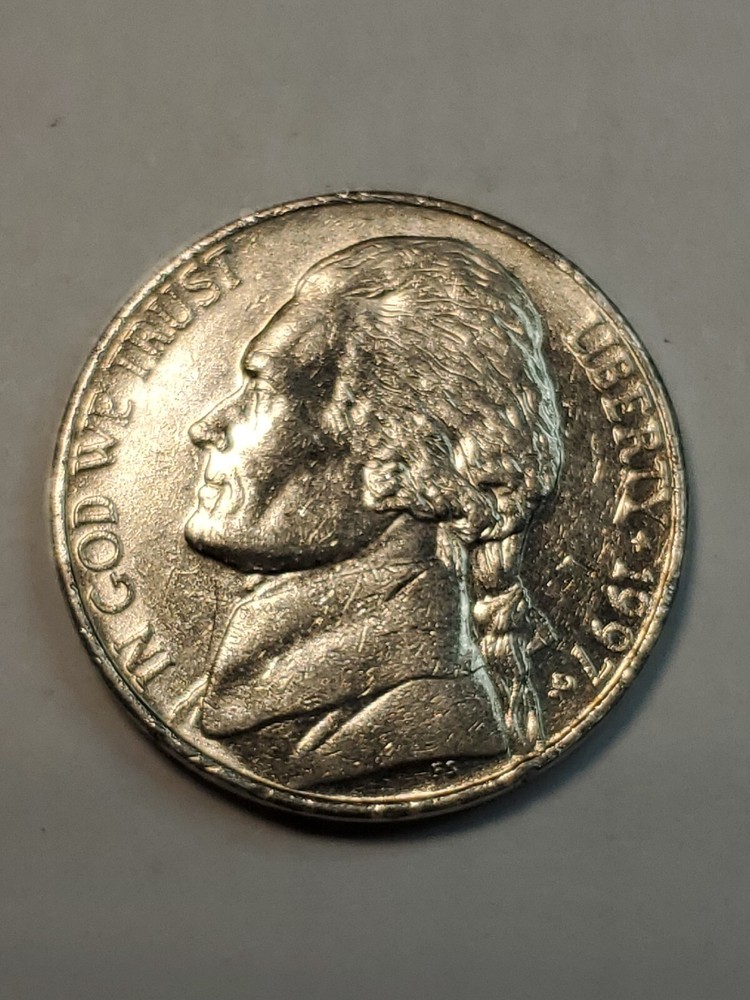 1997p Doubling On Column On Reverse Jefferson Nickel#71